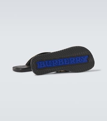Sandalen Burberry Check mit Leder | Burberry
