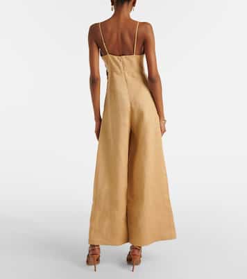 Combinaison en lin à appliqués floraux | Farm Rio