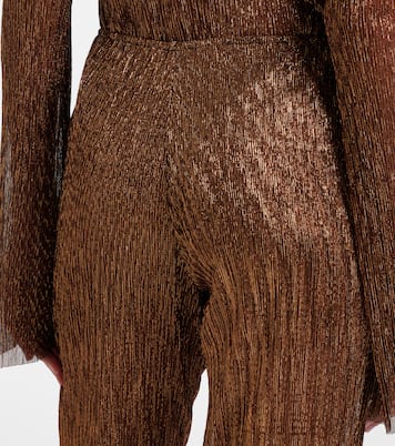 Pantaloni flared Dries in lamé | Cala de la Cruz