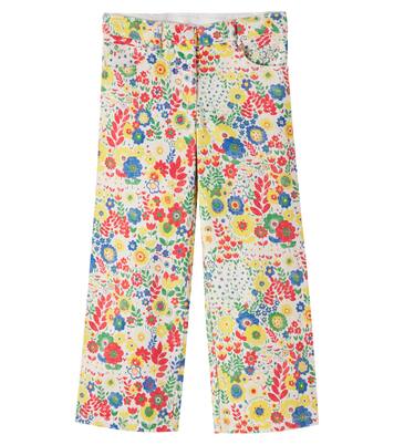 Floral cotton gabardine pants | Stella McCartney Kids