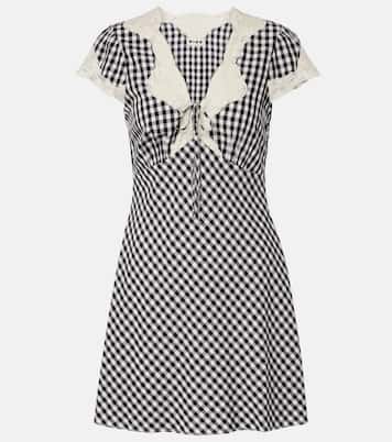 Minikleid Lacie aus Crêpe mit Spitze | Rixo