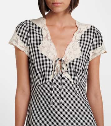 Minikleid Lacie aus Crêpe mit Spitze | Rixo
