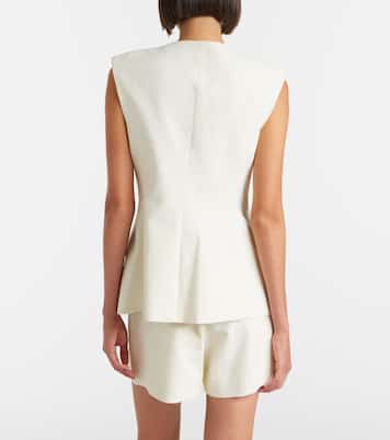 Gillson cotton-blend twill vest | Veronica Beard