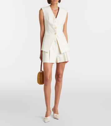 Gillson cotton-blend twill vest | Veronica Beard
