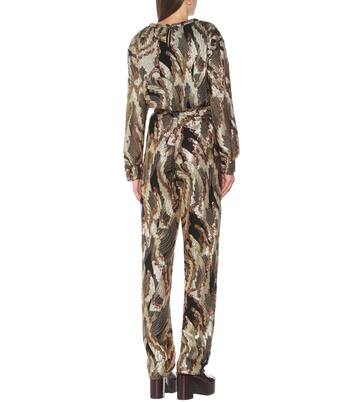 Sequined high-rise straight pants | Dries Van Noten