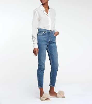 Pantoletten Foxy aus Shearling | Aquazzura