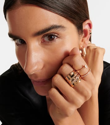 Bague Serti Sur Vide en or rose 18 ct et diamants | Repossi