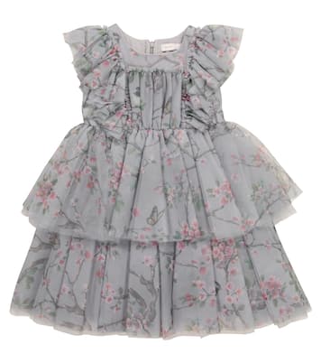 Robe en tulle à fleurs | Monnalisa