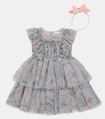 Robe en tulle à fleurs | Monnalisa