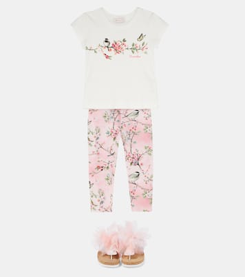 Ruffle-trim sandals | Monnalisa