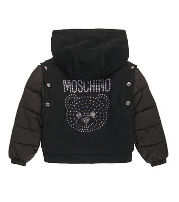 Embellished puffer jacket | Moschino Kids