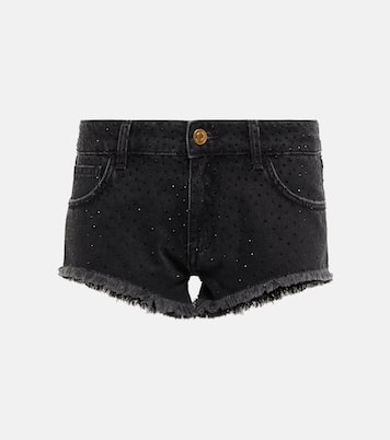 Low-rise denim shorts | Blumarine