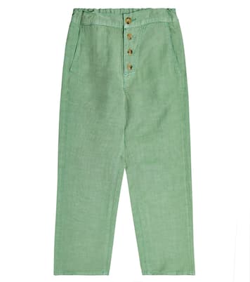 Erodium linen-blend pants | Caramel