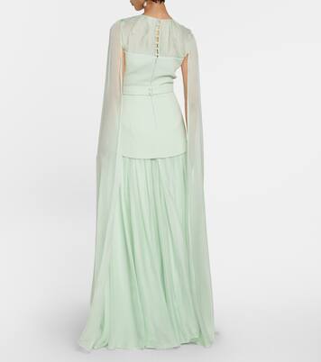 Gloria silk and crêpe gown | Safiyaa