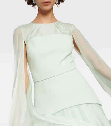 Gloria silk and crêpe gown | Safiyaa