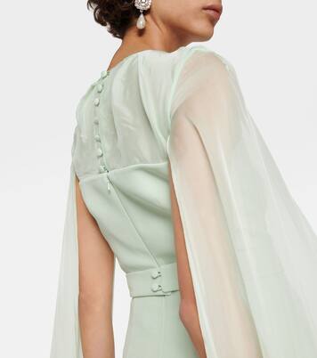 Gloria silk and crêpe gown | Safiyaa