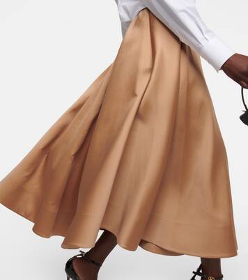 Midirock aus Duchesse-Satin | Valentino
