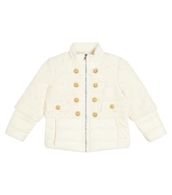 Veste matelassée en tweed | Balmain Kids