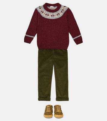 Quilted suede sneakers | Petit Nord