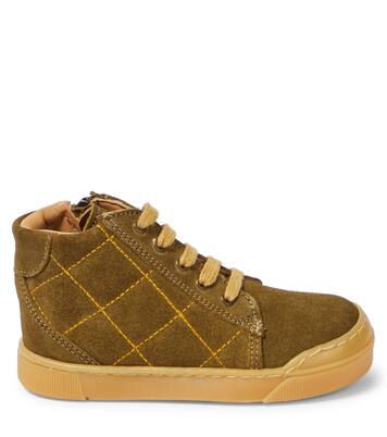 Quilted suede sneakers | Petit Nord