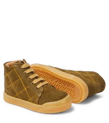 Quilted suede sneakers | Petit Nord