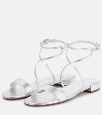 Miss Choca metallic leather sandals | Christian Louboutin
