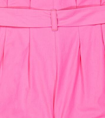 Cropped cotton poplin pants | Monnalisa