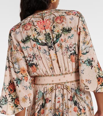 Verziertes Maxikleid aus Seide | Camilla