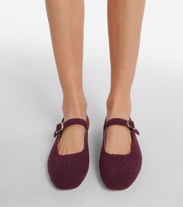 Bouclé Mary Jane flats | Le Monde Béryl