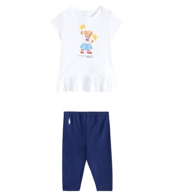 Baby Set aus T-Shirt und Hose aus Baumwolle | Polo Ralph Lauren Kids