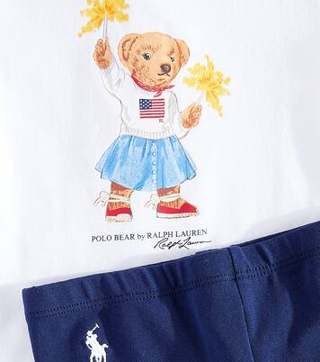 Baby Set aus T-Shirt und Hose aus Baumwolle | Polo Ralph Lauren Kids