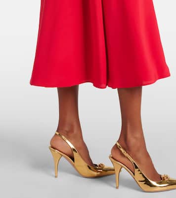 Robe midi en crêpe de soie | Valentino