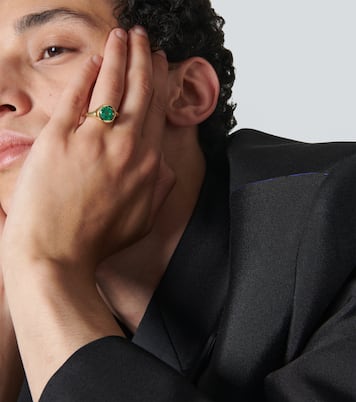 Ring Lenny aus 18kt Gelbgold mit Smaragd | Octavia Elizabeth
