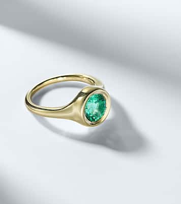Ring Lenny aus 18kt Gelbgold mit Smaragd | Octavia Elizabeth