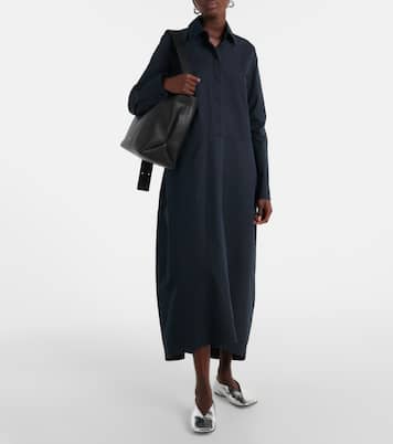 Ballerines en cuir métallisé | Jil Sander