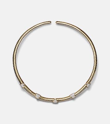 Halskette Trisolina aus 18kt Gelbgold mit Diamanten | Marina B