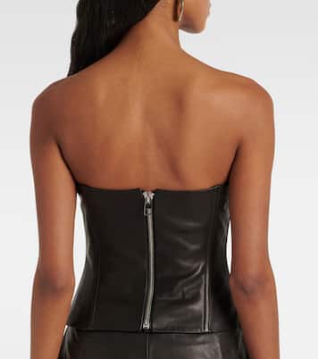 Bustier-Top aus Leder | The Sei