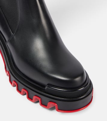 Botas altas Marchacroche Dune de piel | Christian Louboutin