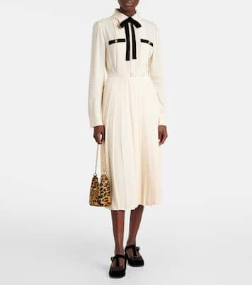 Abito chemisier a pieghe | Prada