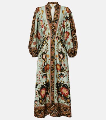 Robe longue Blue Flowing Beauty à fleurs | Farm Rio