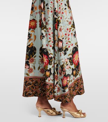 Robe longue Blue Flowing Beauty à fleurs | Farm Rio