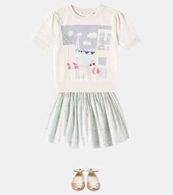 Falda Suzon de algodón | Bonpoint