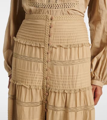 Minifalda Dusta de algodón con encaje | Marant Etoile