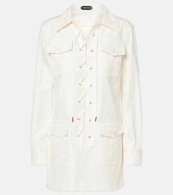 Minikleid aus Baumwolle und Seide | Tom Ford