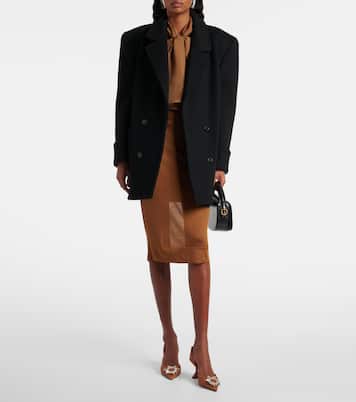 Pumps slingback Begum 70 in mesh con cristalli | Amina Muaddi