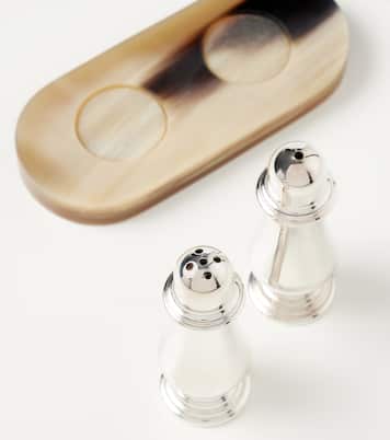 Horn and steel salt and pepper shakers | Brunello Cucinelli