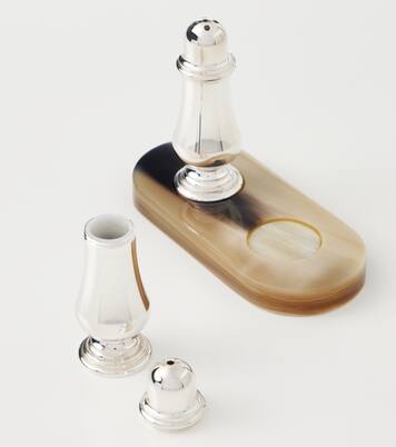 Horn and steel salt and pepper shakers | Brunello Cucinelli
