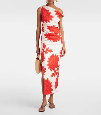 Top in lino con stampa floreale | SIR