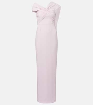 Robe longue asymétrique en cady | Roland Mouret