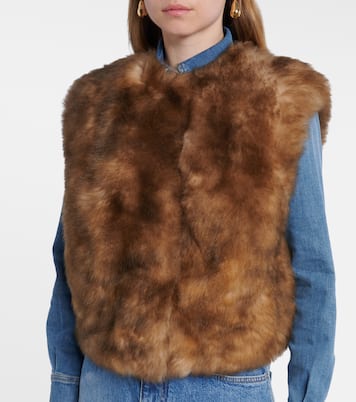 Cropped-Weste aus Shearling | Dolce&Gabbana
